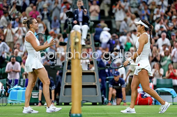 Aryna Sabalenka v Emma Raducanu Great Britain Wimbledon 2025