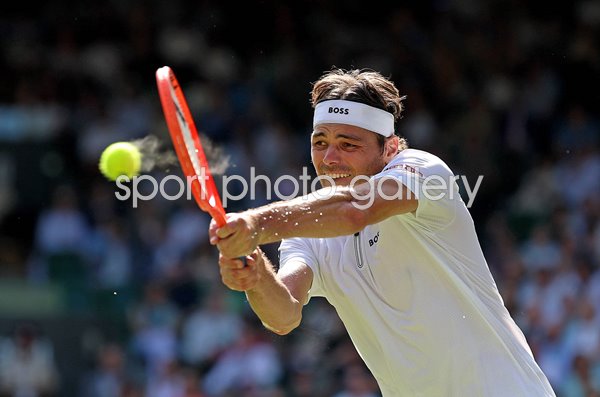 Taylor Fritz USA backhand Wimbledon Tennis Championships 2025