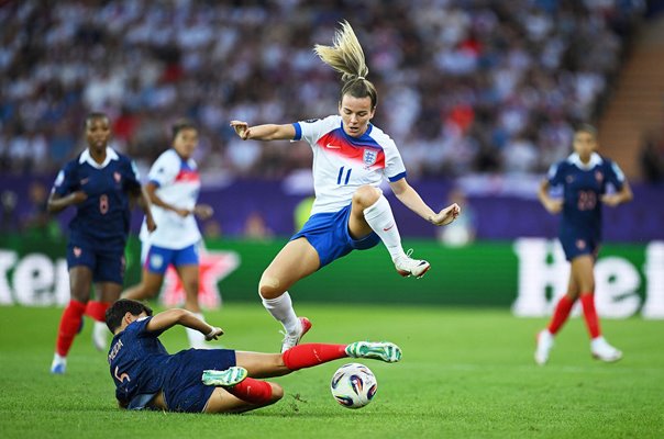 Lauren Hemp England v Elisa De Almeida France Group D Women's EURO 2025 