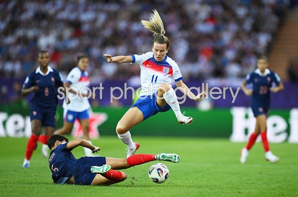 Lauren Hemp England v Elisa De Almeida France Group D Women's EURO 2025 