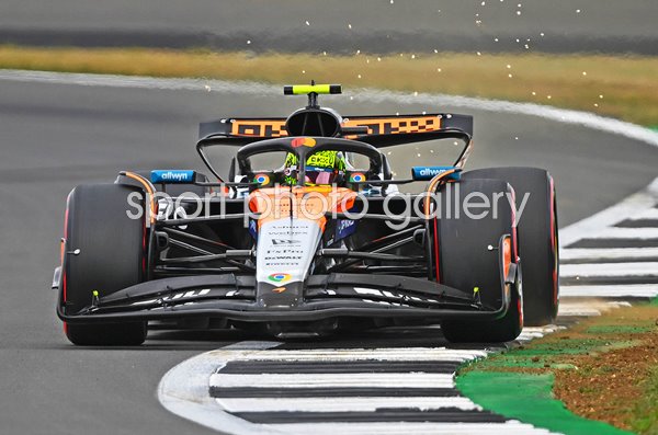 Lando Norris Great Britain driving Mclaren British F1 Grand Prix Silverstone 2025