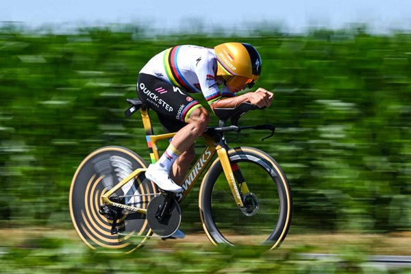 Remco Evenepoel Belgium Time Trial Stage 5 Tour de France 2025