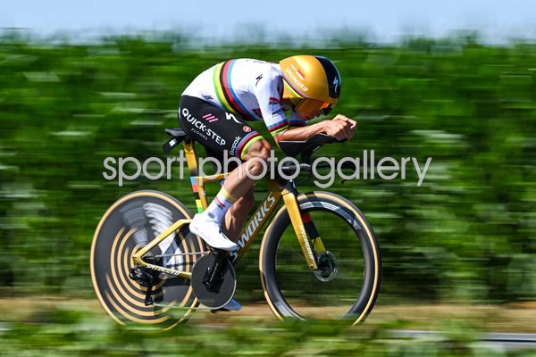 Remco Evenepoel Belgium Time Trial Stage 5 Tour de France 2025