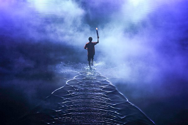 Carrying the torch - Youth Olympics