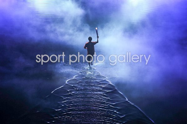 Carrying the torch - Youth Olympics 