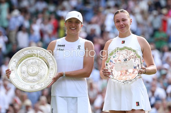 Iga Swiatek Poland & Amanda Anisimova USA Wimbledon Ladies Final 2025