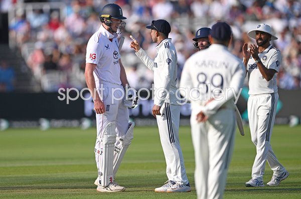 Zak Crawley England v Shubman Gill India Lord's Test 2025