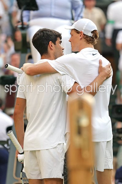 Jannik Sinner Italy & Carlos Alcaraz Wimbledon Final 2025