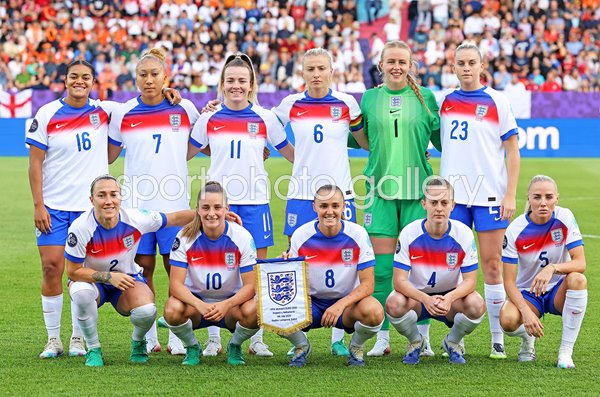 England team photo v Netherlands Group D Women's EURO 2025  