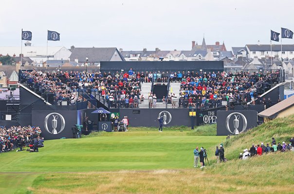 Rory McIlroy Northern Ireland tee shot 1st hole The Open Championship Royal Portrush 2025