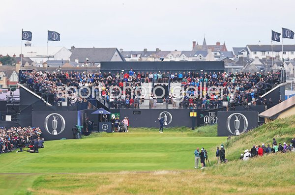 Rory McIlroy Northern Ireland tee shot 1st hole The Open Championship Royal Portrush 2025