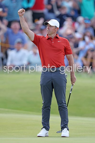 Rory McIlroy Northern Ireland Eagle 12th green 3rd Round British Open Royal Portrush 2025