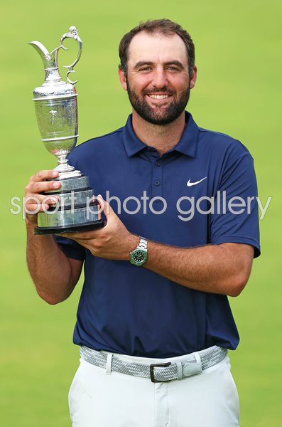 Scottie Scheffler USA British Open Trophy Royal Portrush 2025