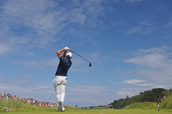 Scottie Scheffler USA 4th Tee Final Round British Open Royal Portrush 2025