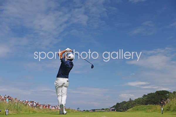 Scottie Scheffler USA 4th Tee Final Round British Open Royal Portrush 2025