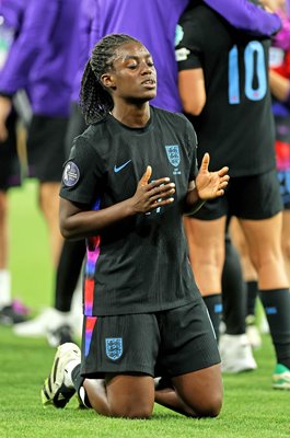 Michelle Agyemang England celebrates v Italy semi-final Geneva Women's EURO 2025