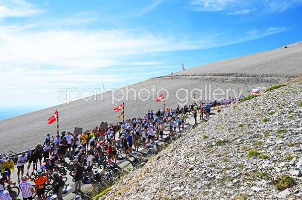 Peloton climb Mont Ventoux Stage 16 Tour de France 2025