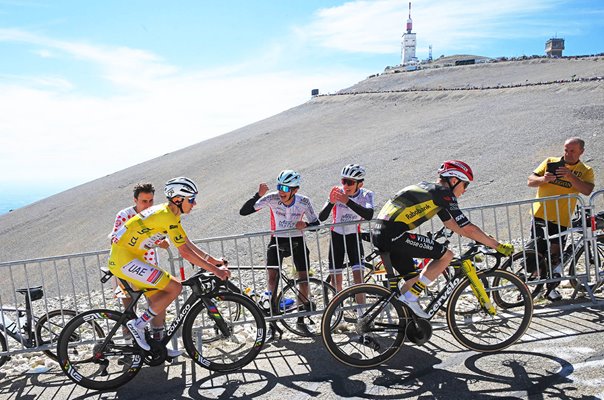 Tadej Pogacar Slovenia v Jonas Vingegaard Denmark Mont Ventoux Stage 16 Tour de France 2025