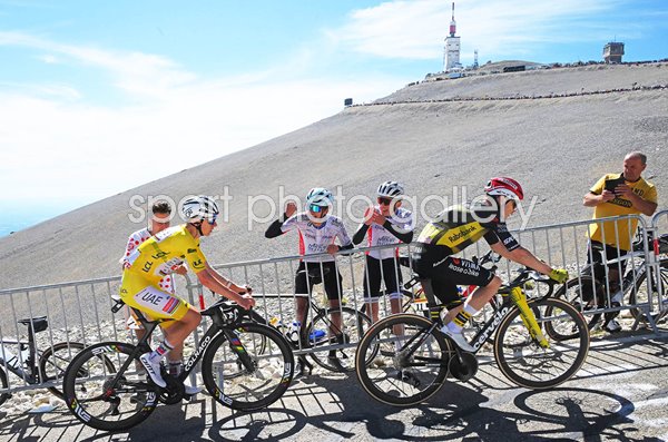 Tadej Pogacar Slovenia v Jonas Vingegaard Denmark Mont Ventoux Stage 16 Tour de France 2025  
