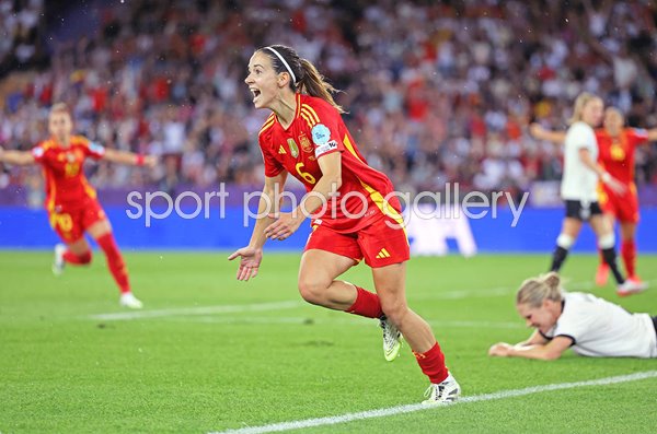Aitana Bonmatí Spain celebrates winner v Germany Semi-Final Zurich Women's EURO 2025