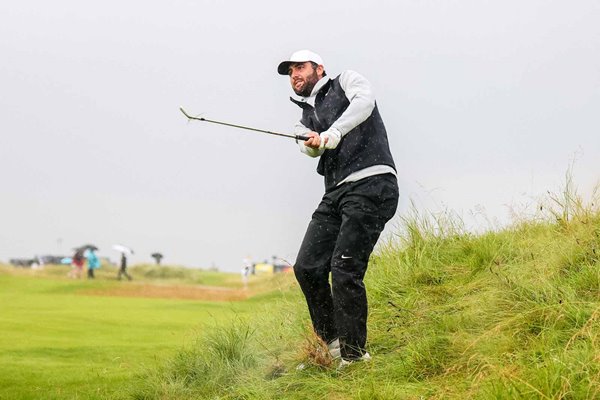 Scottie Scheffler 11th hole second round Open Royal Portrush 2025