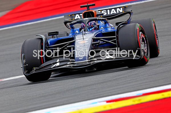 Alexander Albon Thailand driving Williams Mercedes Austrian Grand Prix 2025