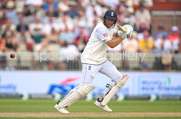 Joe Root England bats v India 4th Test Match Old Trafford 2025