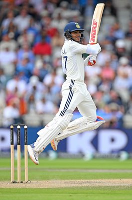 Shubman Gill India bats England 4th Test Match Old Trafford 2025