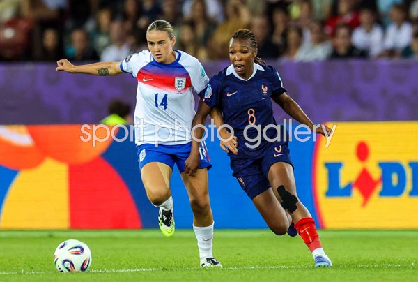Grace Clinton England v Grace Geyoro France Group D Women's EURO 2025