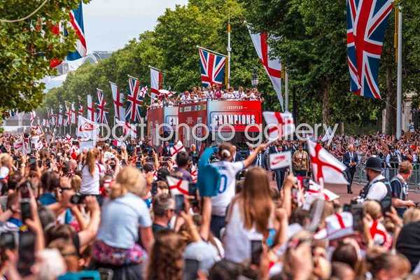 England Women's Euro winners celebration parade London 2025