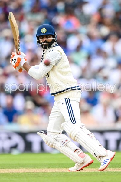 Ravindra Jadeja India bats v England 5th Test Match Oval 2025