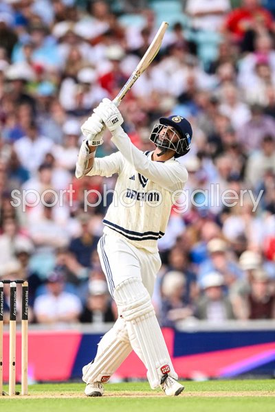 Washington Sundar India Six v England 5th Test The Oval 2025