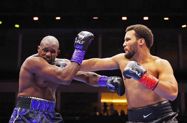 Moses Itauma punches Dillian Whyte Riyadh 2025