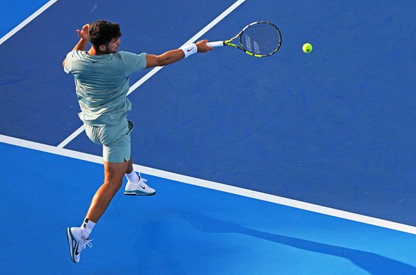 Carlos Alcaraz Spain forehand v Alexander Zverev Cincinnati Open 2025