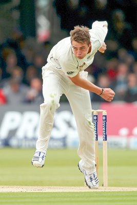Tim Southee New Zealand bowls v England Lords 2013