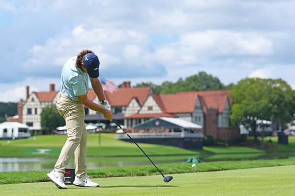 Tommy Fleetwood England 8th Tee 2 of 3 Final Round Focus TOUR Championship 2025