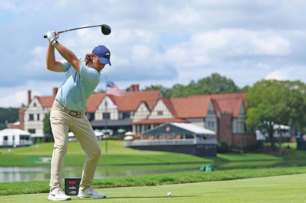 Tommy Fleetwood England 8th Tee 1 of 3 Final Round Focus TOUR Championship 2025