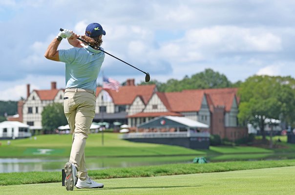 Tommy Fleetwood England 8th Tee 3 of 3 Final Round Focus TOUR Championship 2025