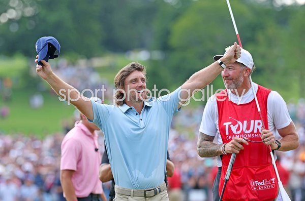 Tommy Fleetwood England celebrates TOUR Championship win Atlanta 2025