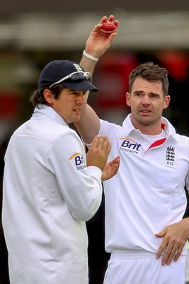 James Anderson celebrates 300 test wickets Lords 2013