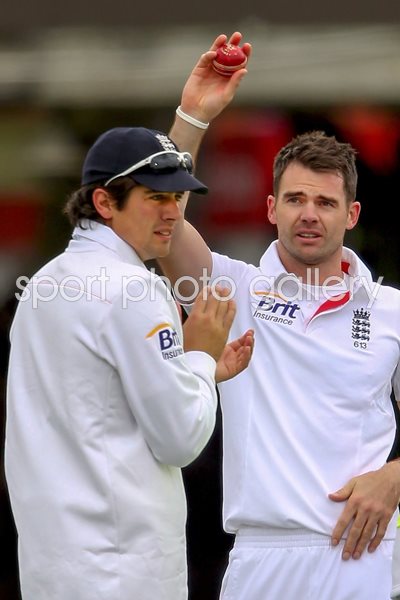 James Anderson celebrates 300 test wickets Lords 2013