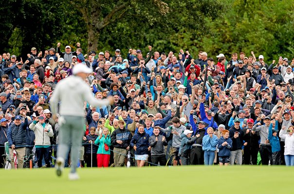 Huge crowds celebrate Rory McIlroy Eagle Irish Open K Club 2025