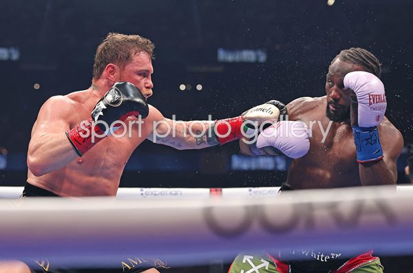 Canelo Alvarez Mexico punches Terence Crawford USA Las Vegas 2025
