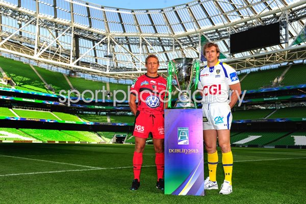 Heineken Cup Final 2013 captains - Wilkinson and Rougerie