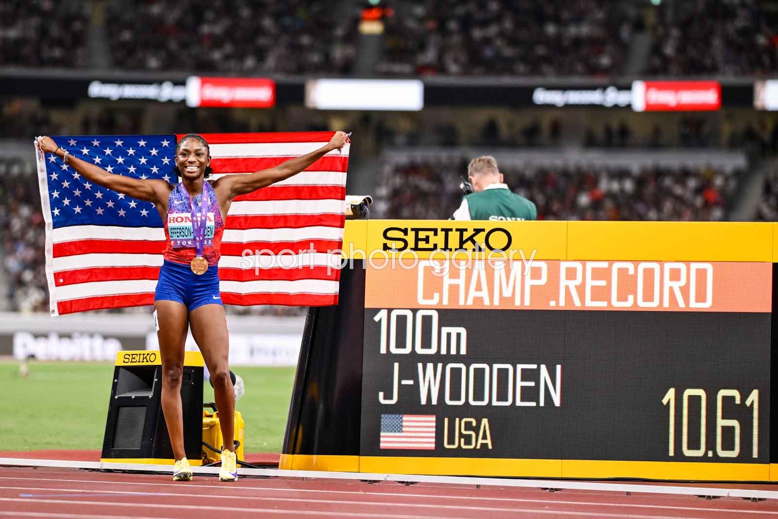 Melissa Jefferson-Wooden USA 100m World Championships Record Tokyo 2025 Melissa Jefferson-Wooden USA 100m World Championships Record Tokyo 2025