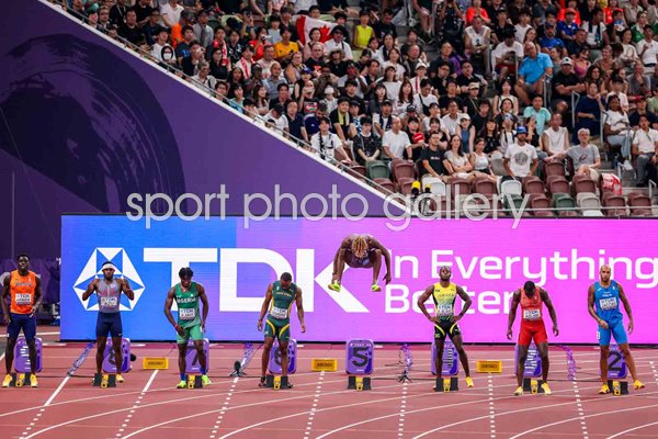 Noah Lyles USA warm up 100m Semi-Final World Athletics Tokyo 2025