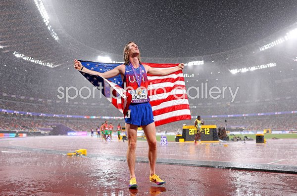 Cole Hocker USA celebrates 5000m Gold World Athletics Tokyo 2025