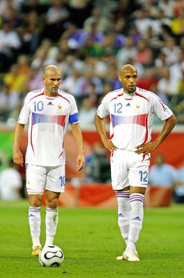 Zinedine Zidane & Thierry Henry France Quarter Final v Brazil World Cup 2006