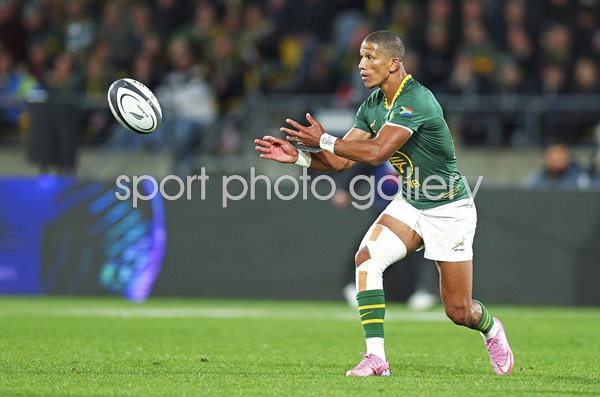 Manie Libbok South Africa v New Zealand Rugby Championship Wellington 2025
