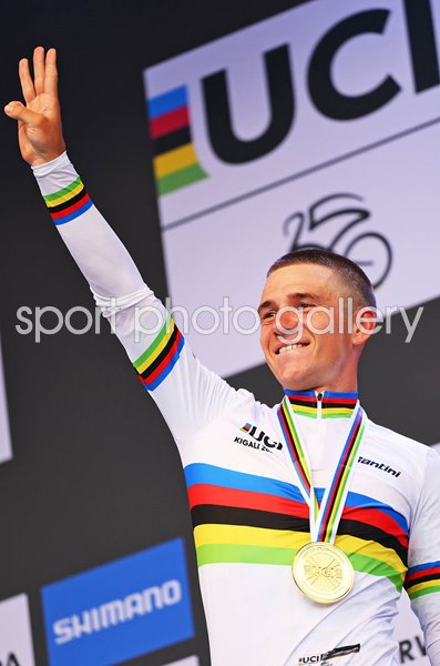 Remco Evenepoel Belgium Time Trial Gold Cycling World Championships Kigali 2025 
